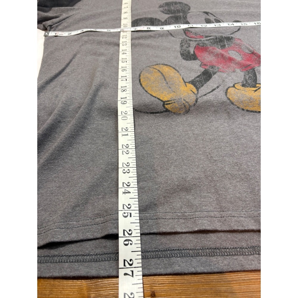 Disney Store Mickey Mouse Graphic T-Shirt Gray Heathered Crewneck 2XL - Picture 9 of 10